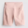 High-waisted active yoga shorts