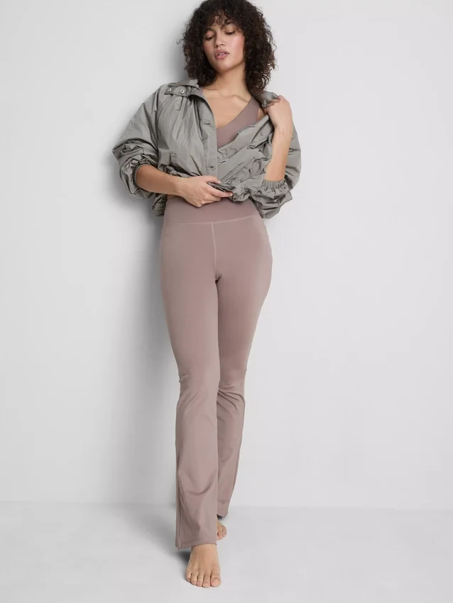 High waisted flared active leggings
