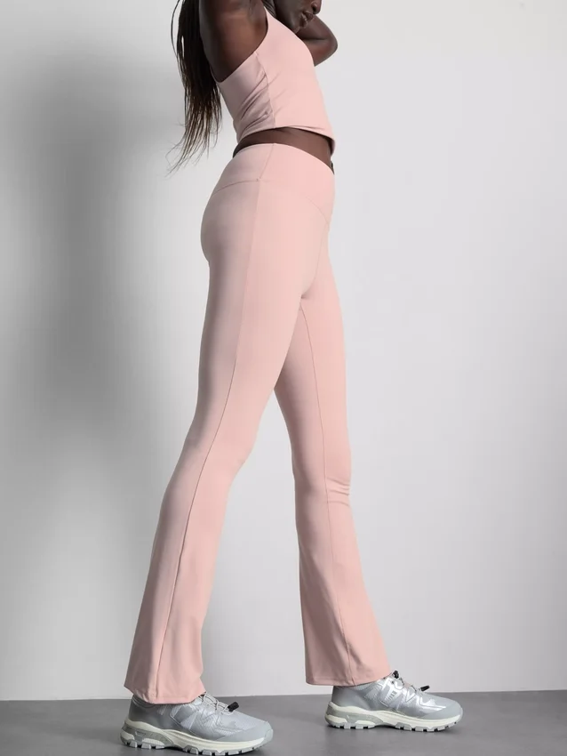 High waisted flared active leggings