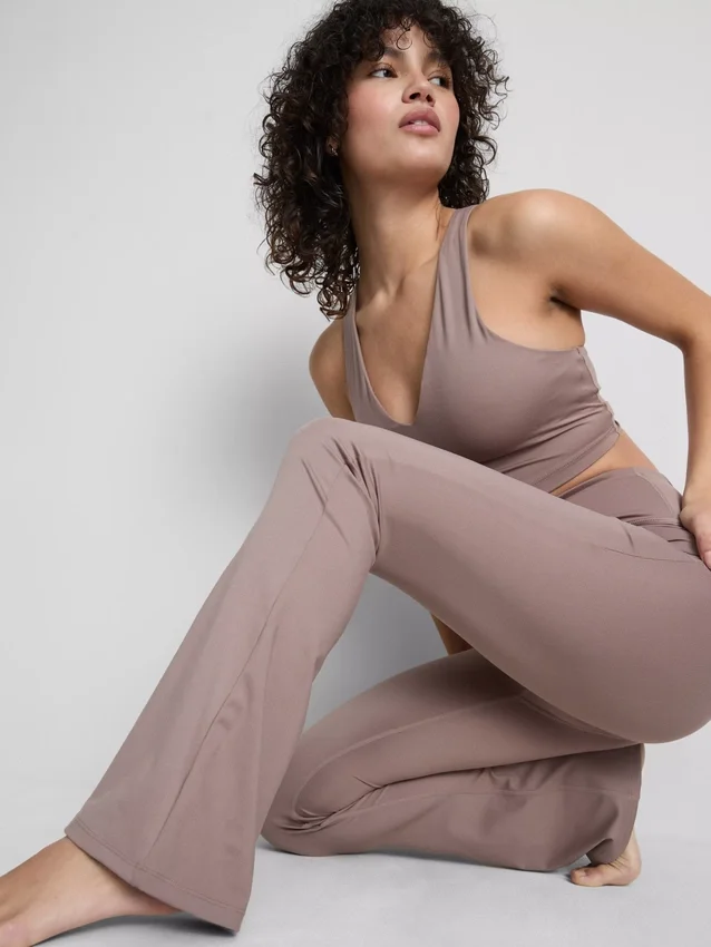 High waisted flared active leggings