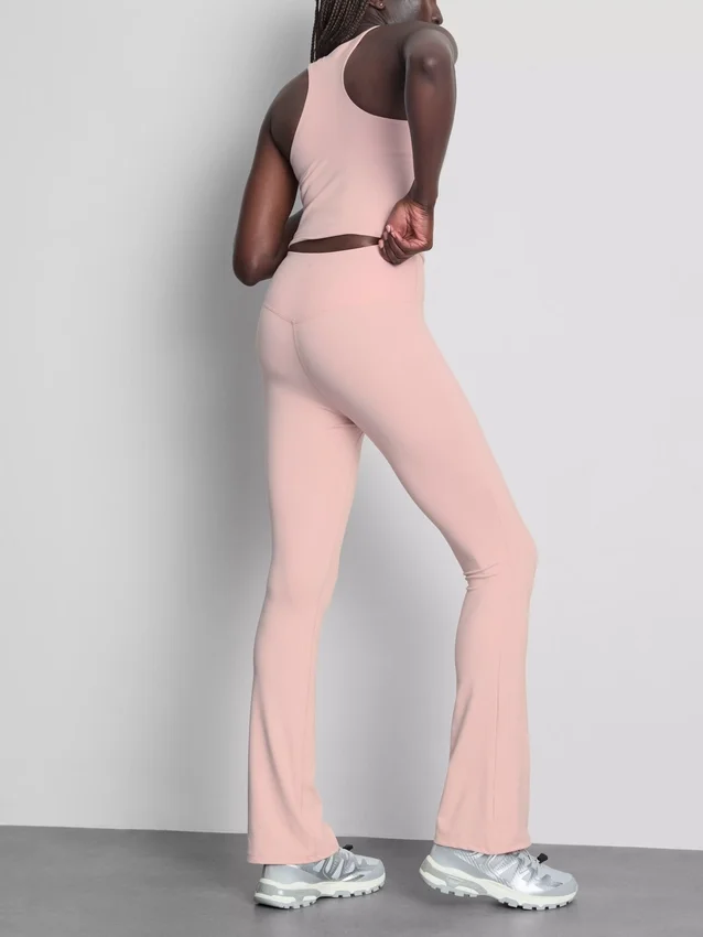 High waisted flared active leggings