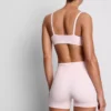 High waisted gingham active shorts