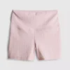 High waisted gingham active shorts