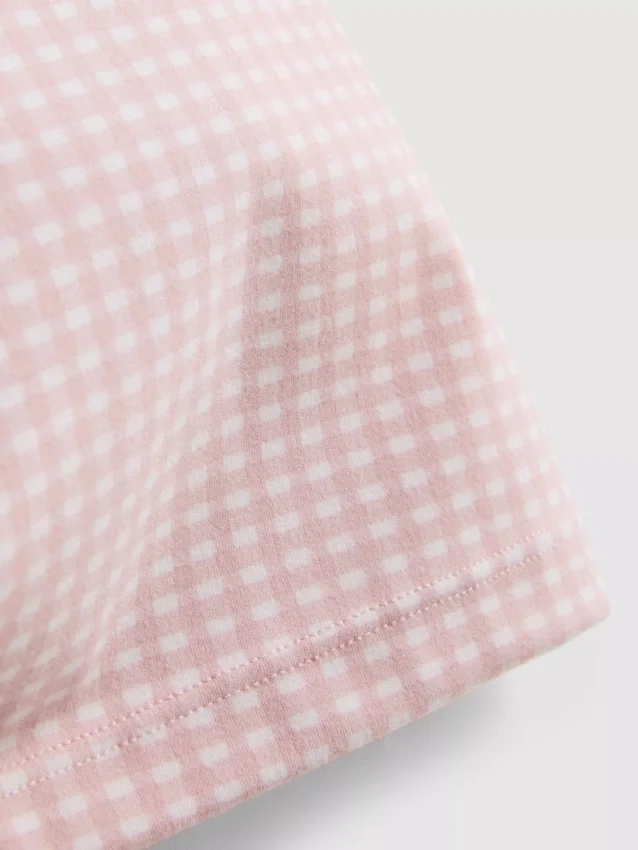 High waisted gingham active shorts