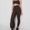 High waisted leopard active leggings