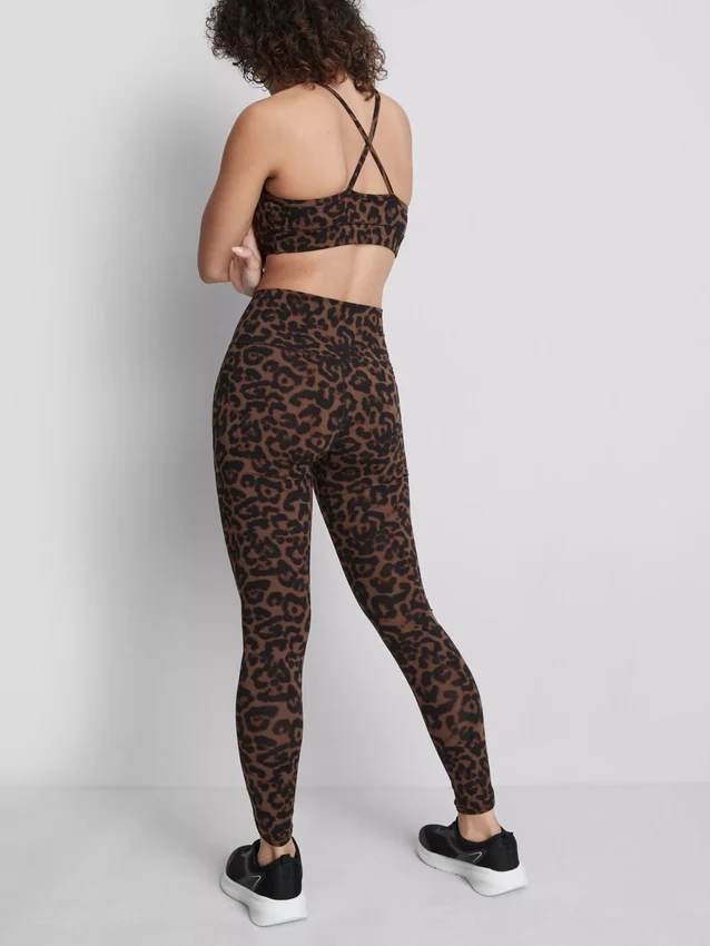 High waisted leopard active leggings