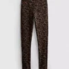 High waisted leopard active leggings