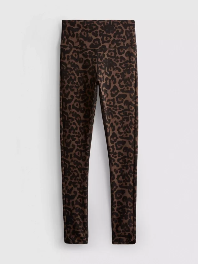 High waisted leopard active leggings