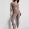 High-waisted maple active leggings