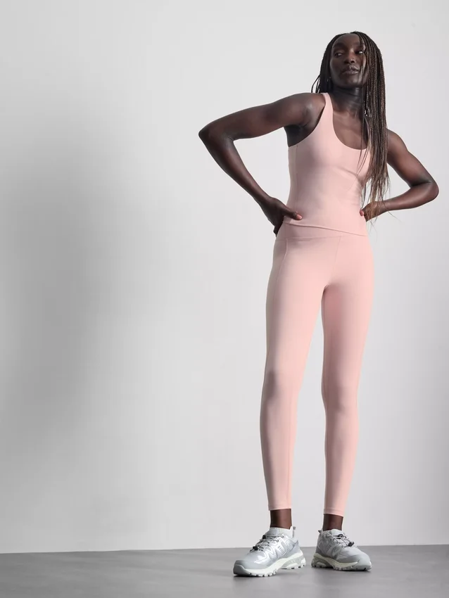 High-waisted maple active leggings