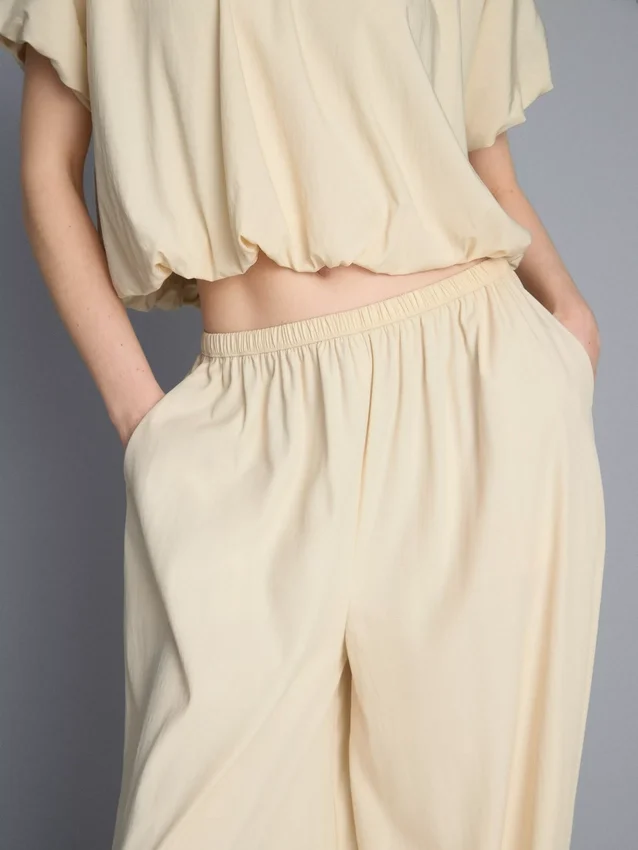 High waisted parachute pants
