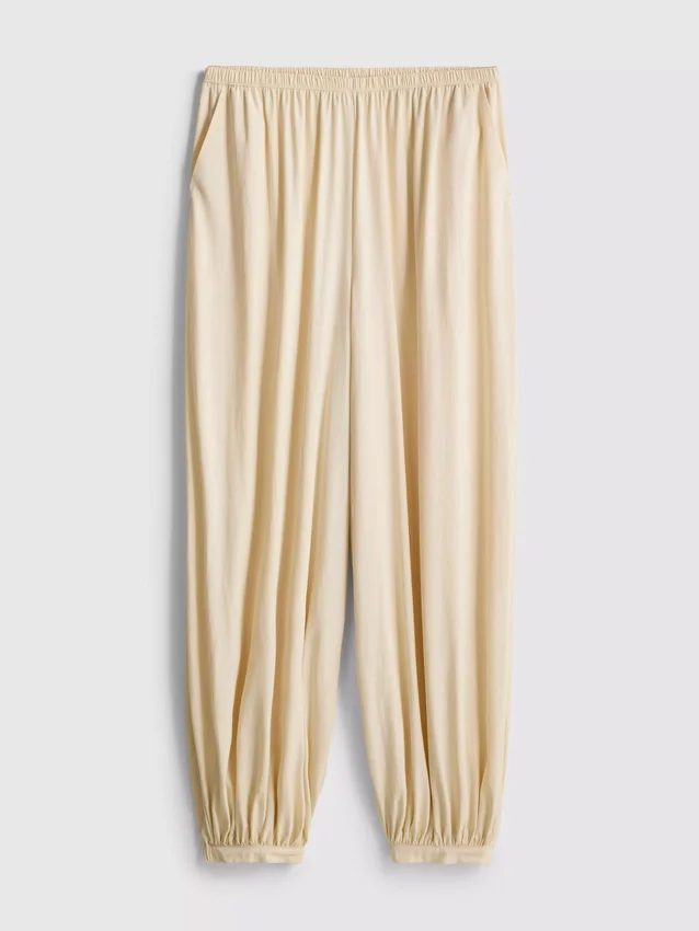 High waisted parachute pants