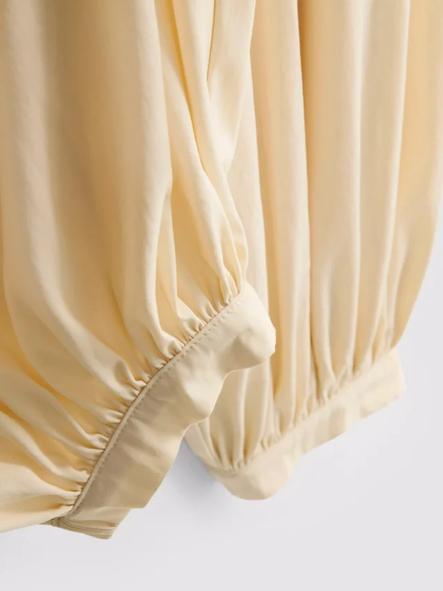 High waisted parachute pants
