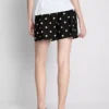 High-waisted printed shorts