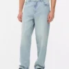 High-waisted relaxed jeans