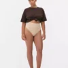 High waisted seamless shaping thong