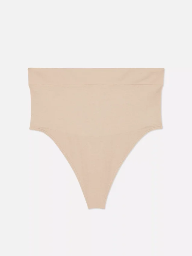 High waisted seamless shaping thong