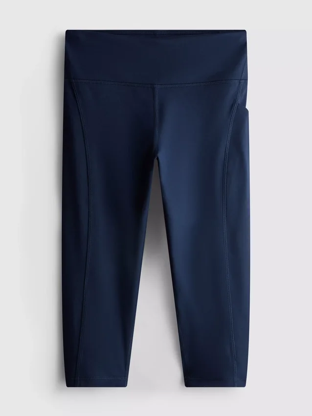 High-waisted smooth support active capri leggings