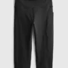 High-waisted smooth support active capri leggings