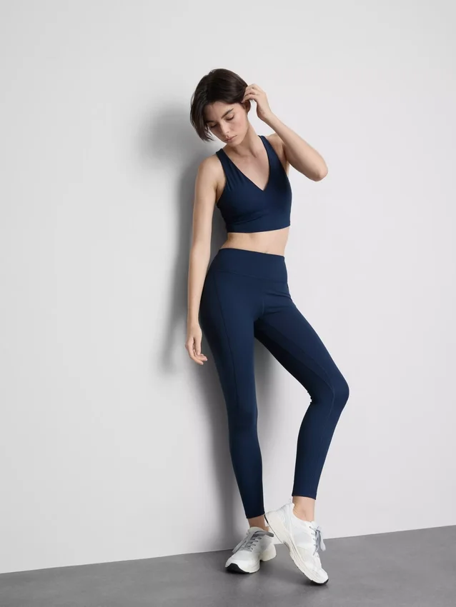 High-waisted smooth support active leggings