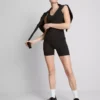 High-waisted smooth support active yoga shorts