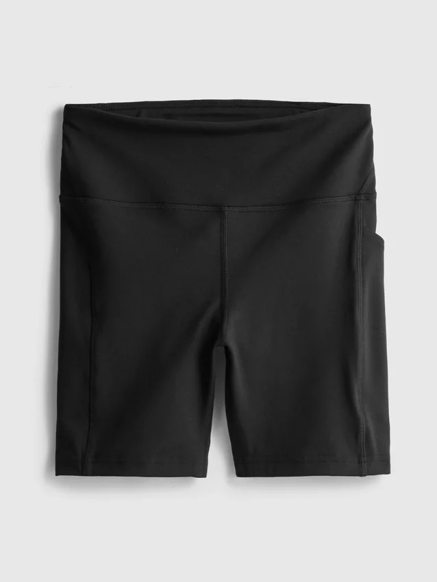 High-waisted smooth support active yoga shorts