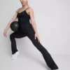 High-waisted smooth support flared active leggings
