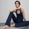High-waisted smooth support flared active leggings