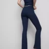 High-waisted smooth support flared active leggings