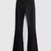 High-waisted smooth support flared active leggings