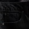 High-waisted straight-leg jeans