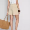 High waisted textured cruise shorts