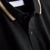 Honeycomb texture polo shirt