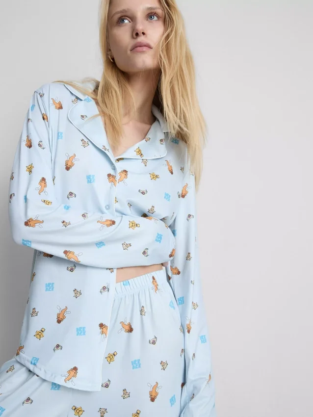 Ice age graphic boyfriend pajamas