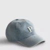 Initial denim cap