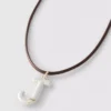 Initial pendant cord necklace