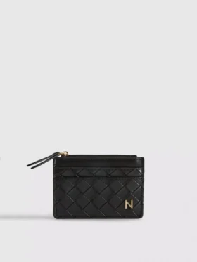 Initial quilted card holder