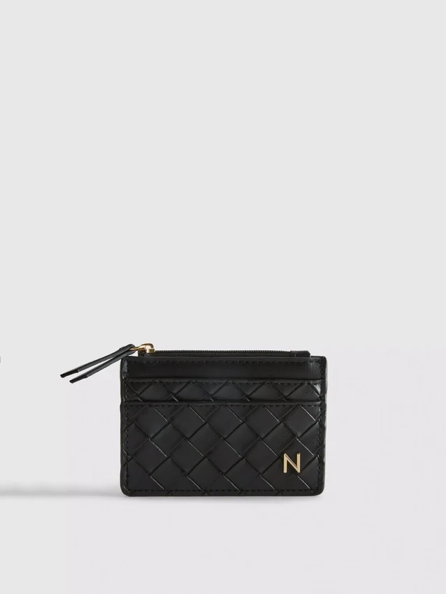 Initial quilted card holder