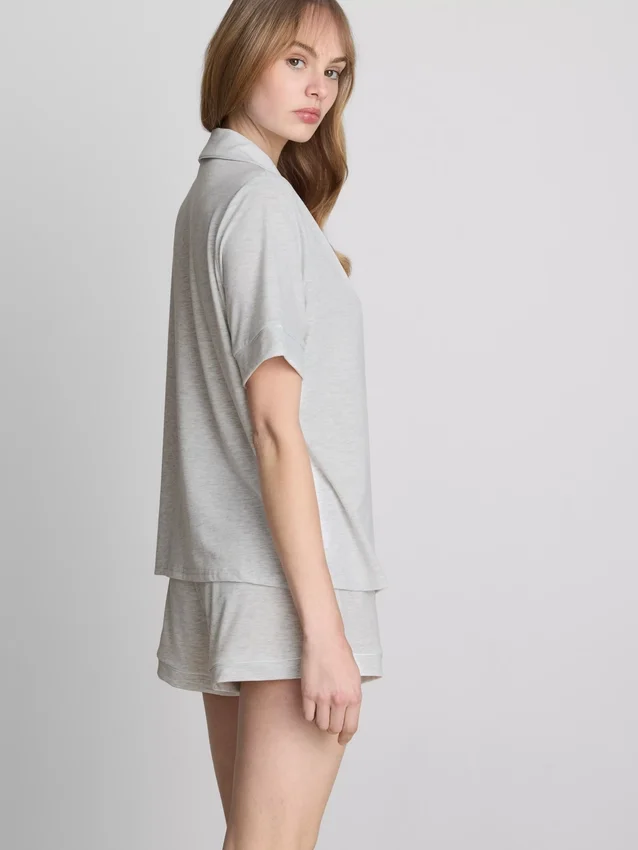 Jersey boyfriend short pajama set