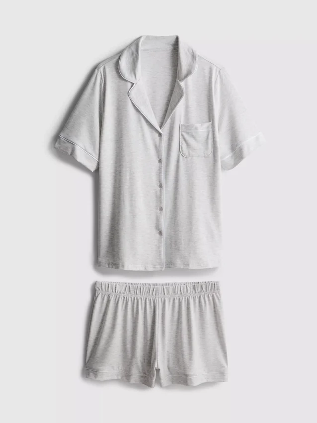 Jersey boyfriend short pajama set