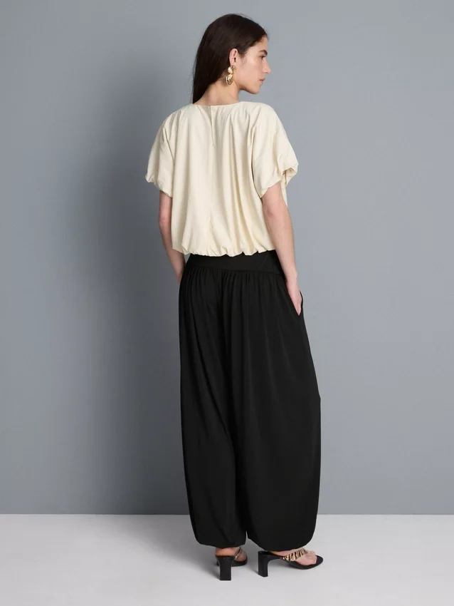 Jersey harem pants