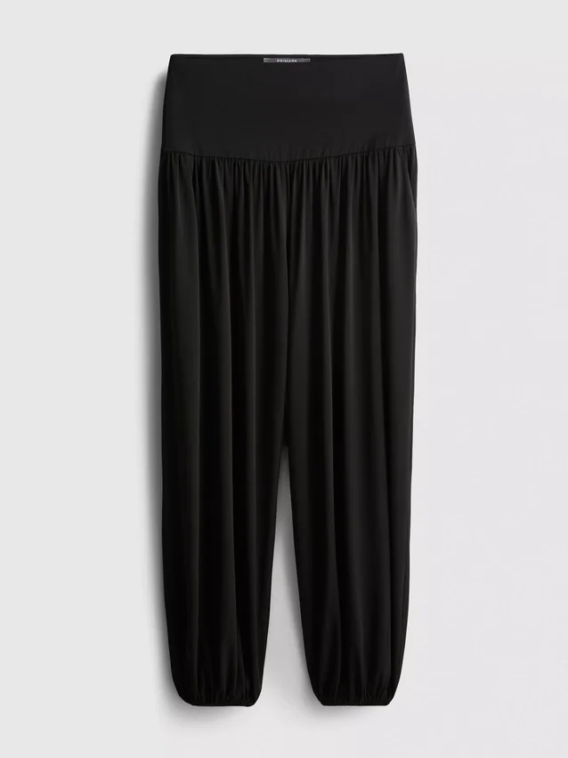 Jersey harem pants
