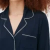 Jersey knit long sleeve boyfriend pajama set