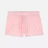 Jersey lettuce trim pajama shorts