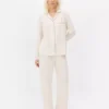 Jersey long sleeve boyfriend pajamas
