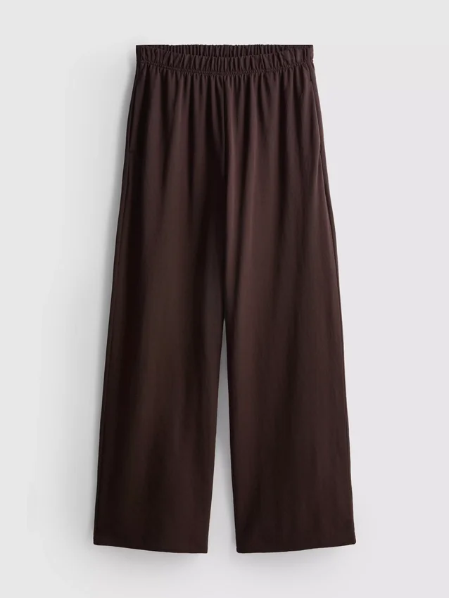 Jersey wide leg pants