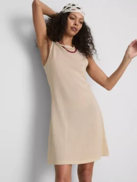 Knitted a-line mini dress