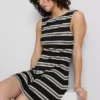 Knitted a-line mini dress