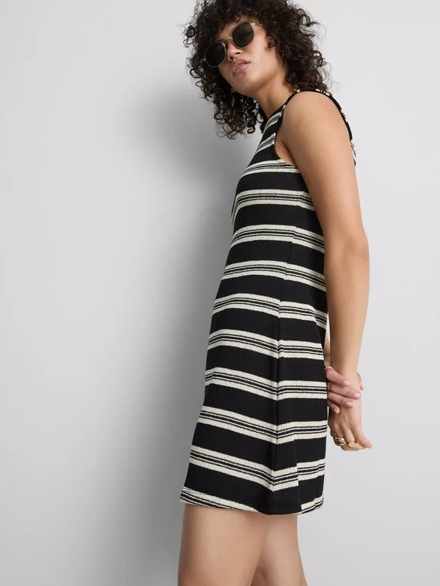 Knitted a-line mini dress