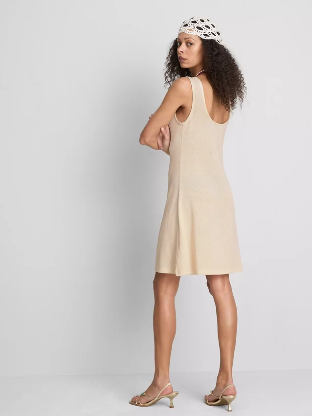 Knitted a-line mini dress